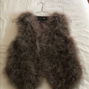 Feather vest